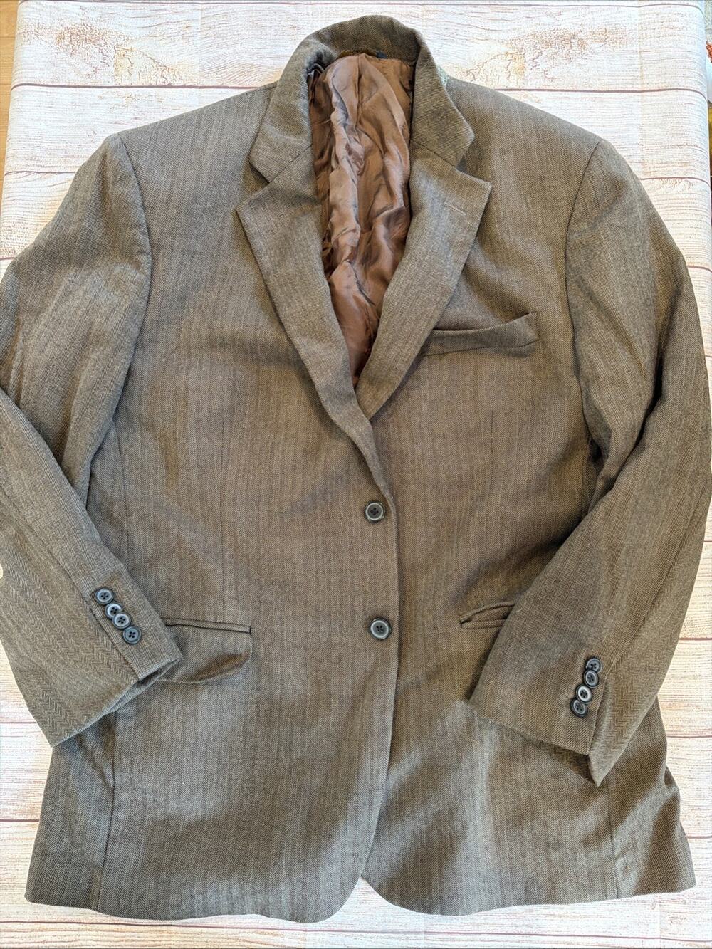 Brooks Brothers 346 Mens 42R Brown Blazer Sport Coat Jacket